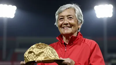 Bristol City president Marina Dolman was honoured with a gold legacy cap before the Portsmouth game, celebrating her...